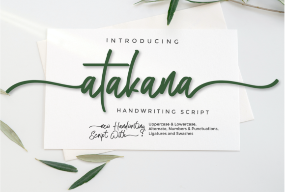Atakana Script: A Delicate Typeface for Makers