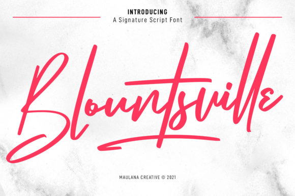 Blountsville Script: A Timeless Typeface for Editorial Design