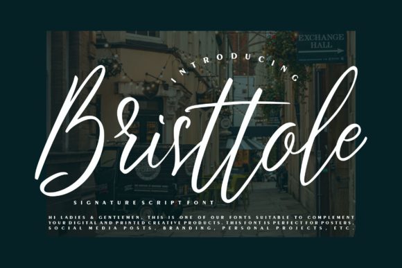 Bristtole Script: A Premium Font for Campaigns