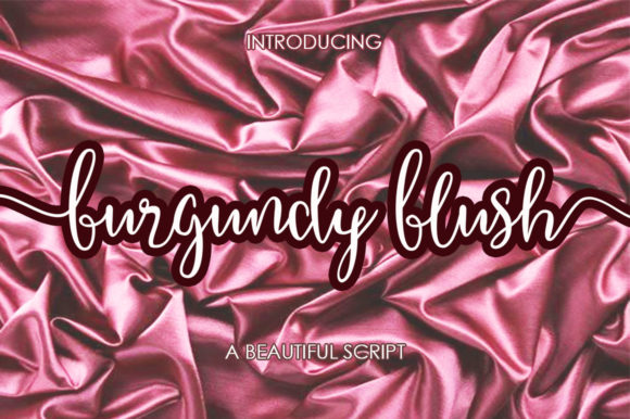 Burgundy Blush Script: A Premium Font for Small Business