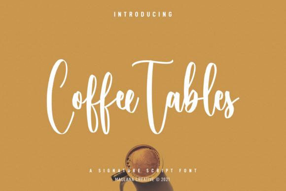 Coffee Tables Script: A Premium Font for Brand Identity