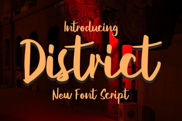 District Script: A Premium Font for Brand Identity