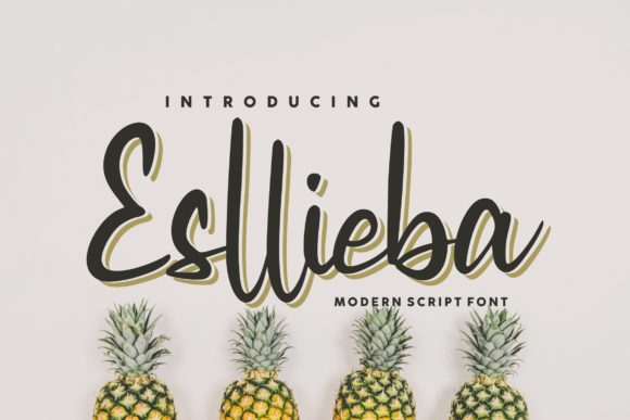 Esllieba Script: A Modern Typeface for Web Design