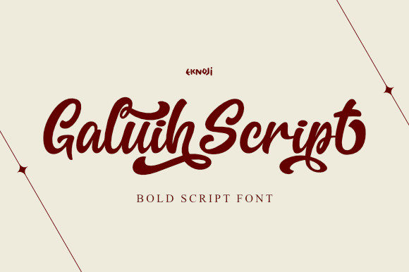 Galiuh Script: A Bold Handwritten Font for Makers