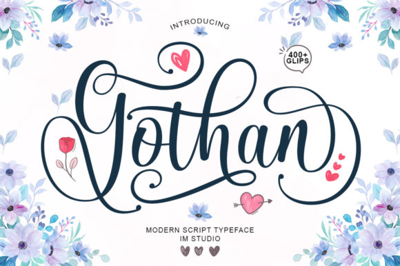 Gothan Script: A Luxury Typeface for Crafters