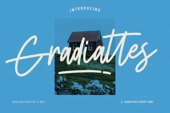 Gradiattes Script: A Refined Typeface for Editorial Design