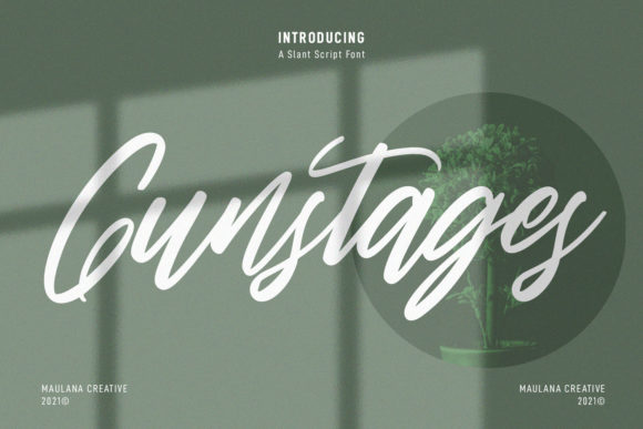 Gunstages Script: A Playful Typeface for Campaigns