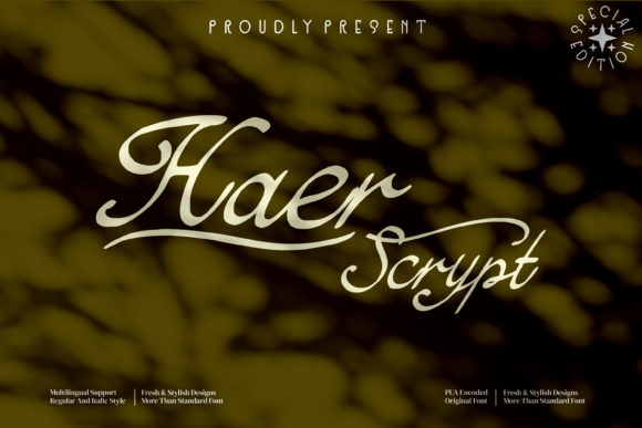 Haer Script: A Refined Typeface for Editorial Design