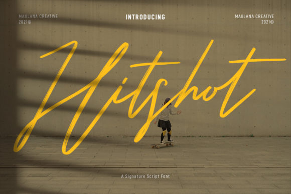 Hitshot Script: A Premium Font for Makers