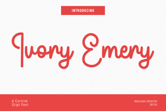 Ivory Emery Script: A Modern Typeface for Web Design
