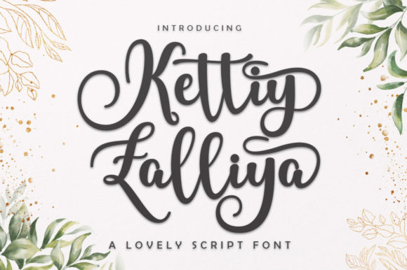 Kettiy Zalliya Script: A Playful Typeface for Editorial Design