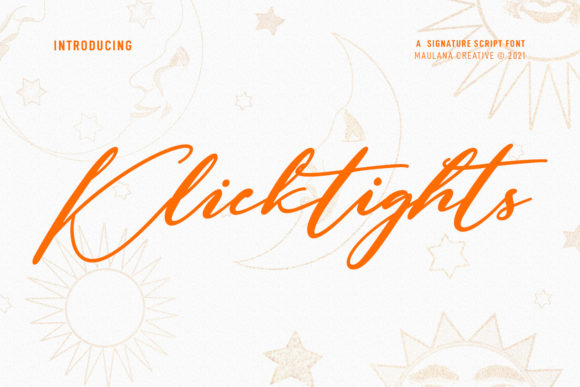 Klicktights Script: A Refined Typeface for Editorial Design
