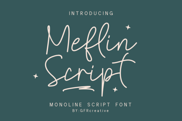 Meflin Script: The Elegant Font for Handmade Creators