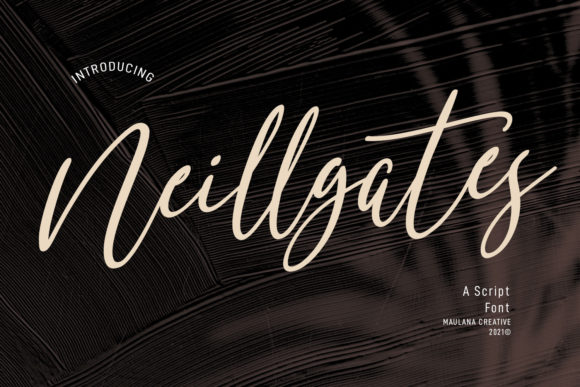 Neillgates Script: A Premium Font for Polished Branding