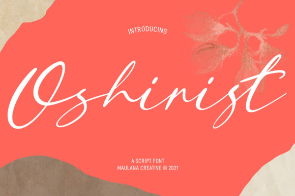 Oshirist Script: A Handwritten Font for Brand Identity