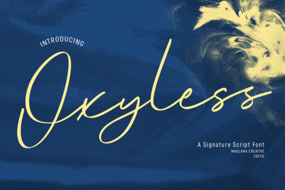 Oxyless Script: A Premium Font for Brand Identity