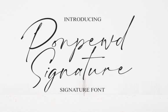 Ponpewd Signature Script: A Playful Typeface for Editors