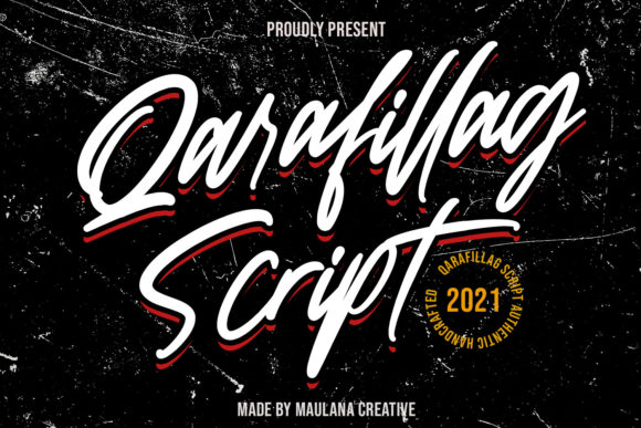 Qarafillag Script: The Bold Typeface for Campaigns