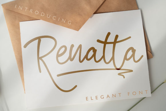 Renatta Script: A Vintage Typeface for Editorial Design