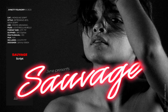 Sauvage Neon Script: The Ultimate Campaign Font