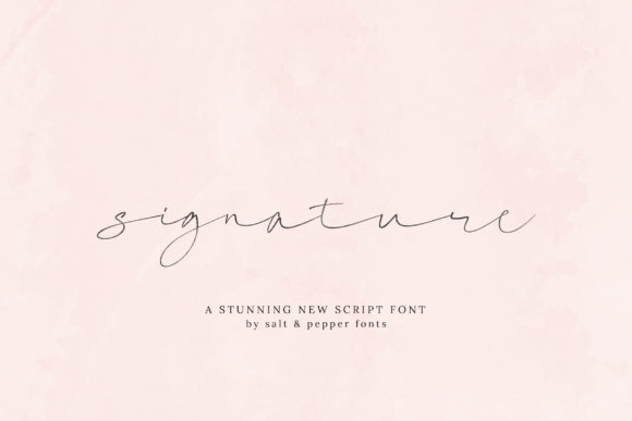 Signature Script: An Elegant Handwritten Font for Crafters