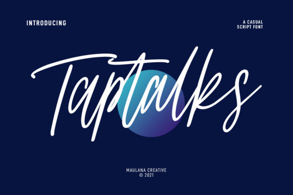 Taptalks Script: A Casual Typeface for Modern Branding