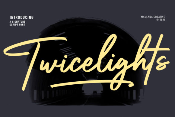 Twicelights Signature Script: A Premium Font for Editorial Design