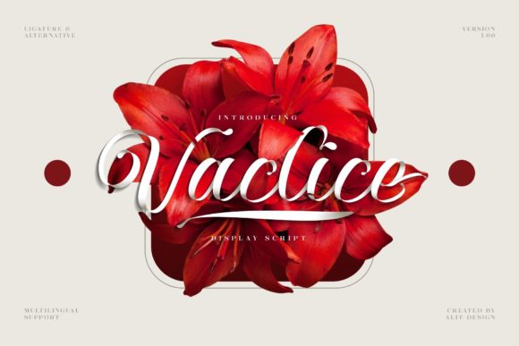 Vaclice Script: The Handwritten Font That Elevates Branding