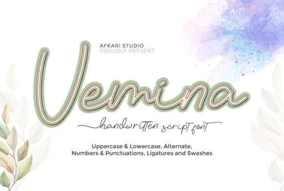 Vemina Script: A Sweet Handwritten Typeface for Branding